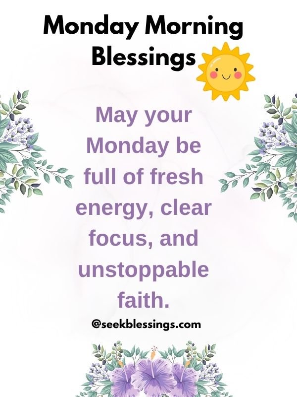 monday morning blessings