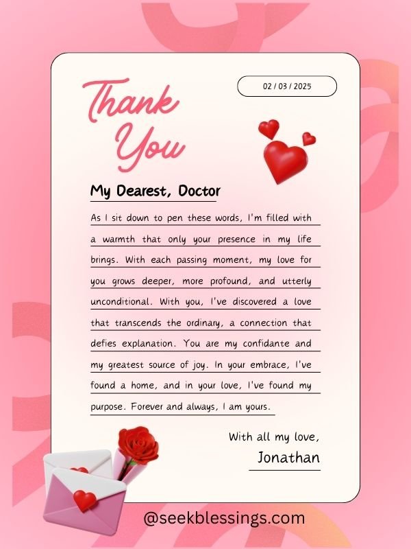 Heartfelt Thank You Notes for Your Doctor