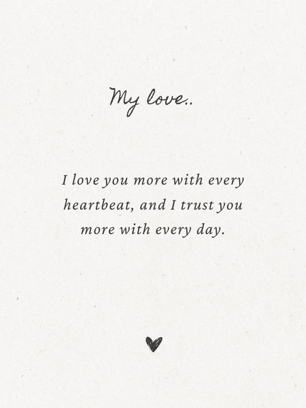 Romantic Love and Trust Messages for Him & Her
