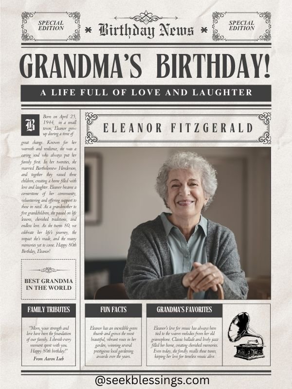Birthday Quotes & Messages for Grandma