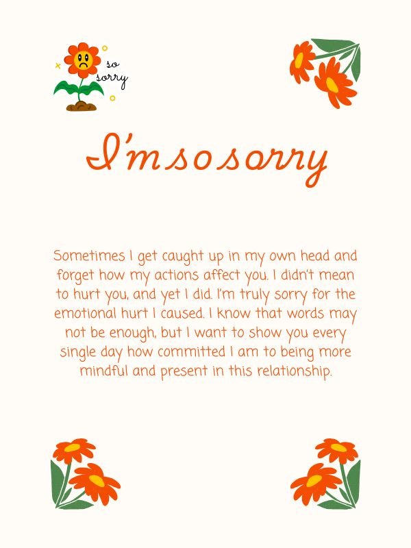 Special Apology Paragraphs for Different Situations