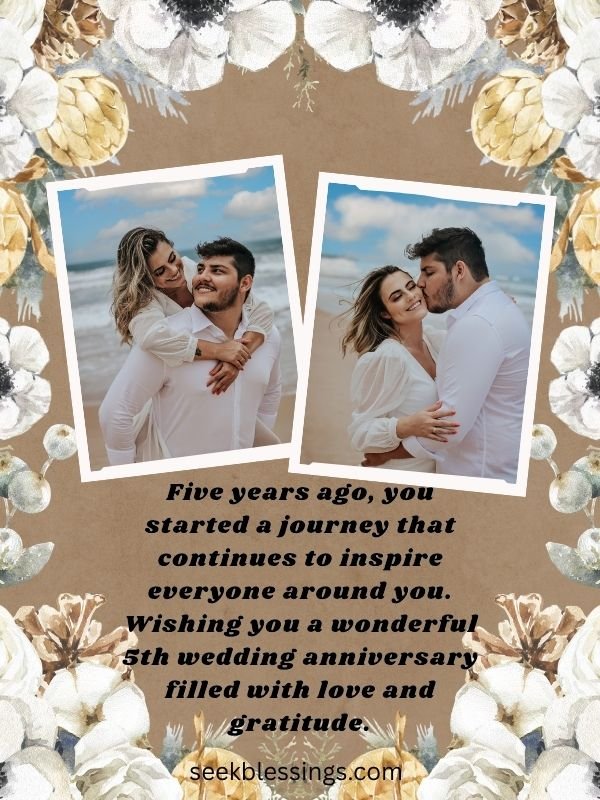 5th Wedding Anniversary Quotes