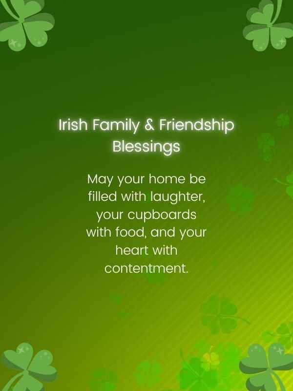 Irish Family & Friendship Blessings