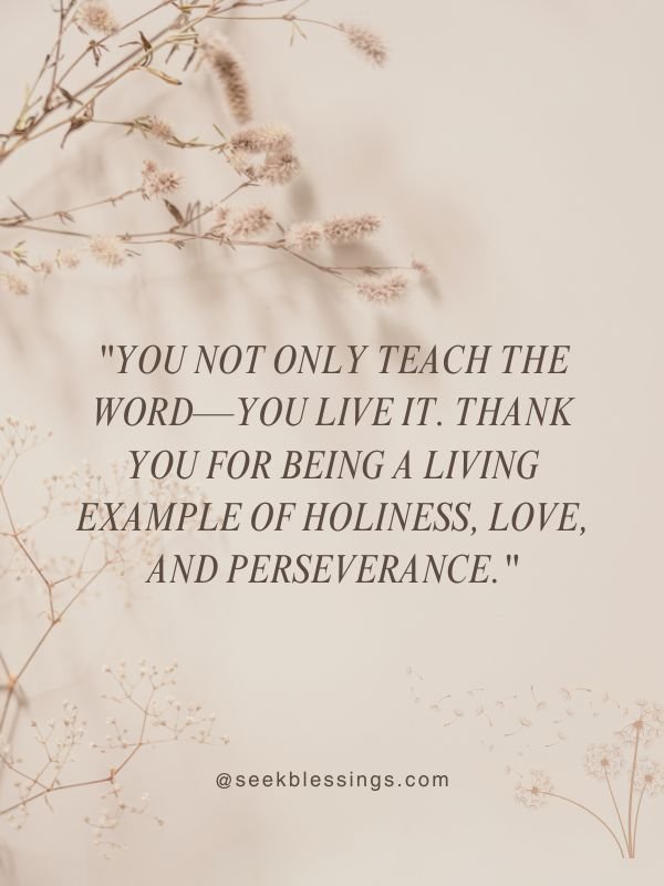 Thank You Pastor Messages