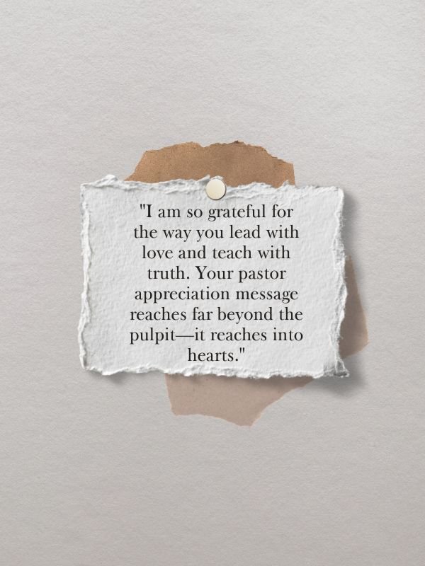 Pastor’s Funeral Message