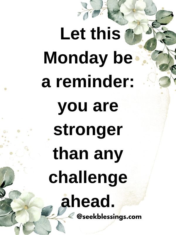 inspirational monday blessings