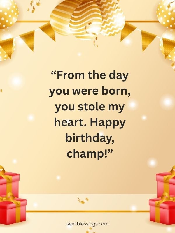 Birthday Captions for Son