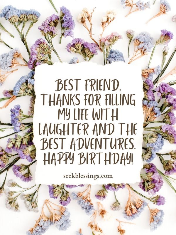 Birthday Quotes About Memories & Adventures with Best Friend