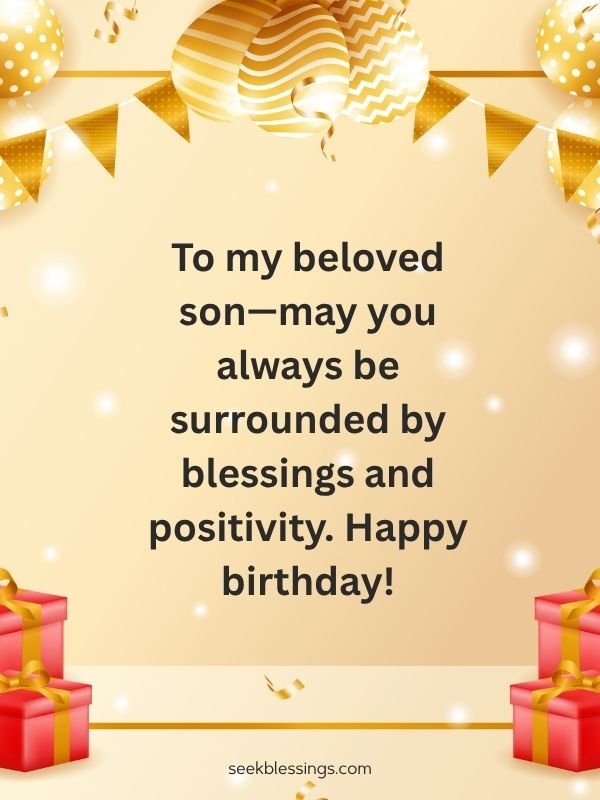 Blessing Birthday Quotes for Son