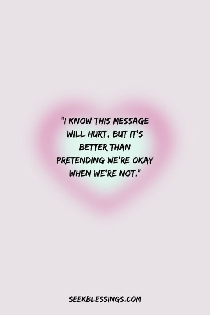 Breakup text messages for him