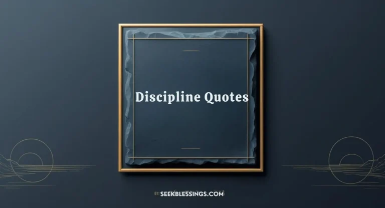 Discipline Quotes