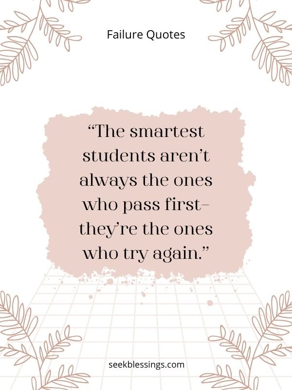 Failure Quotes for Students & Exams