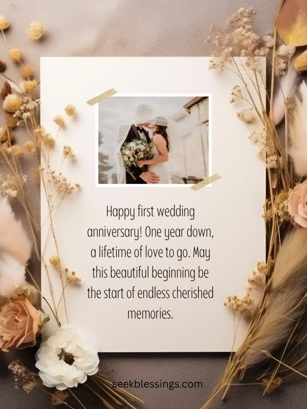 First Wedding Anniversary Quotes
