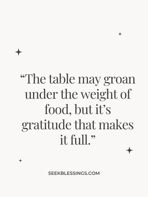 Food & Feast Thanksgiving Quotes