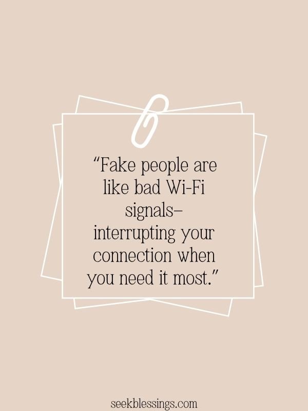 Funny Quotes About Fake People