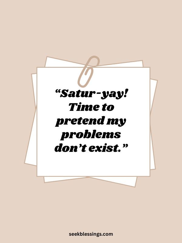 Funny Saturday Quotes