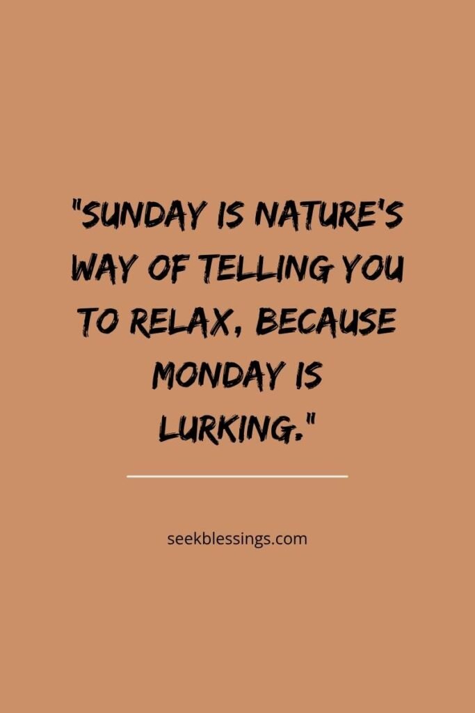 Funny Sunday Quotes