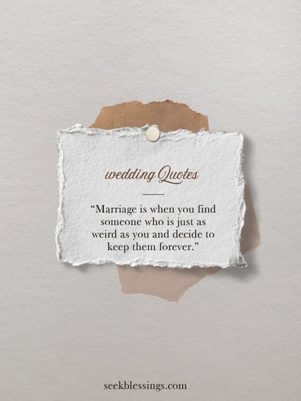 Funny Wedding Quotes