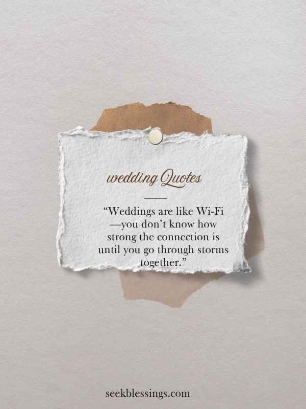 Funny & Lighthearted Wedding Quotes