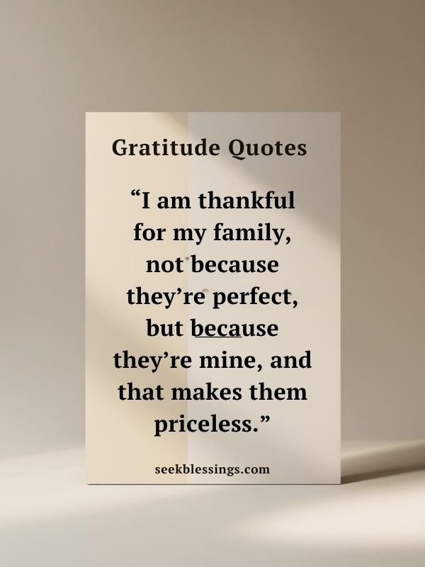 Gratitude Quotes for Family