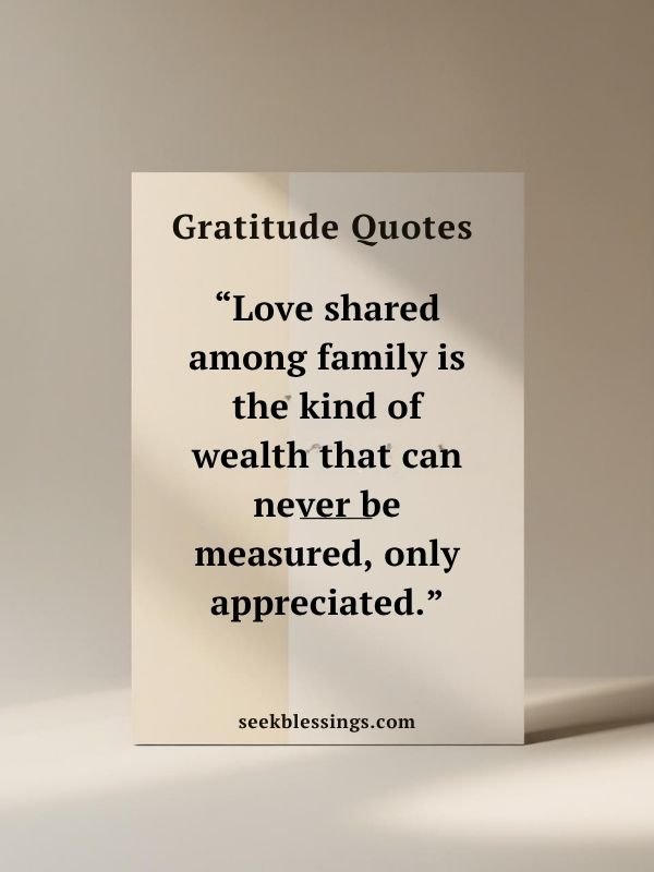 Gratitude Quotes for Family