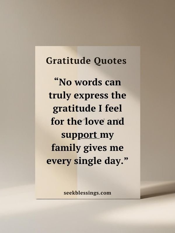 Gratitude Quotes for Family