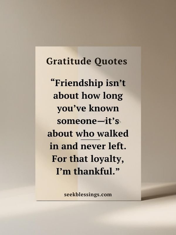 Gratitude Quotes for Friends