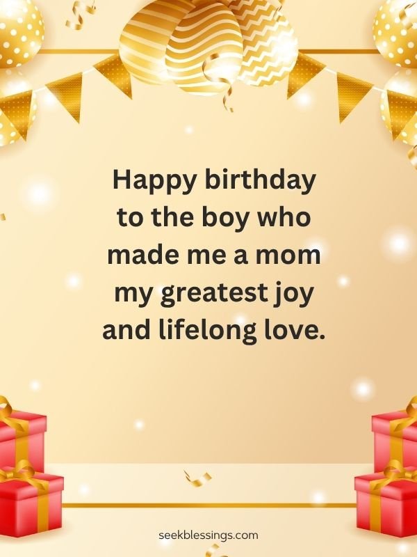 Happy Birthday Quotes for Son from Mom