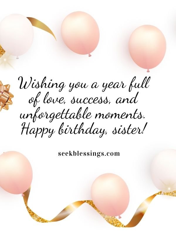 Happy Birthday Wishes for Sister