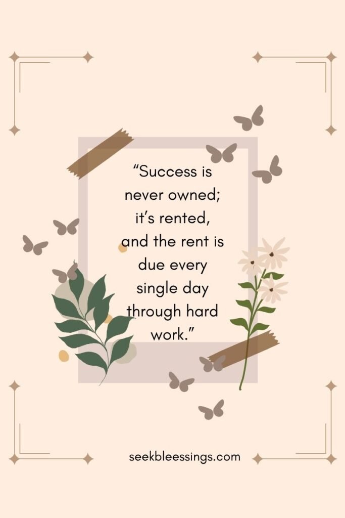 Hard Work Success Quotes