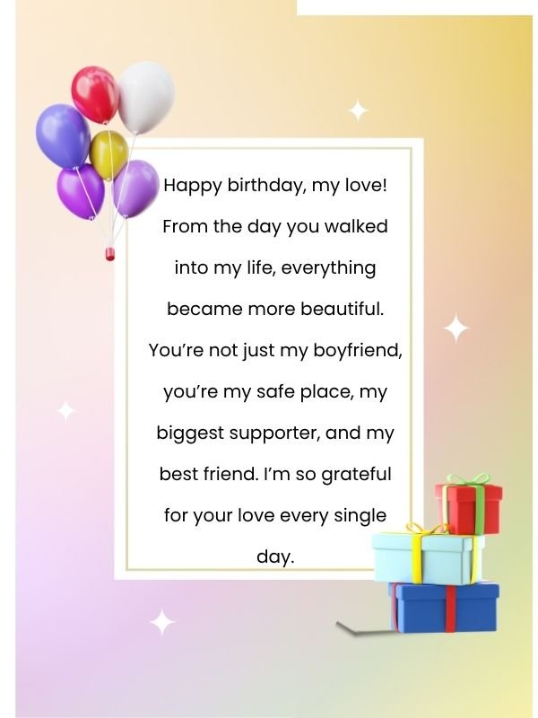 Heart-Melting Birthday Paragraphs for Boyfriend