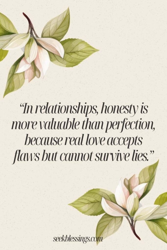 Honesty in Relationships Quote