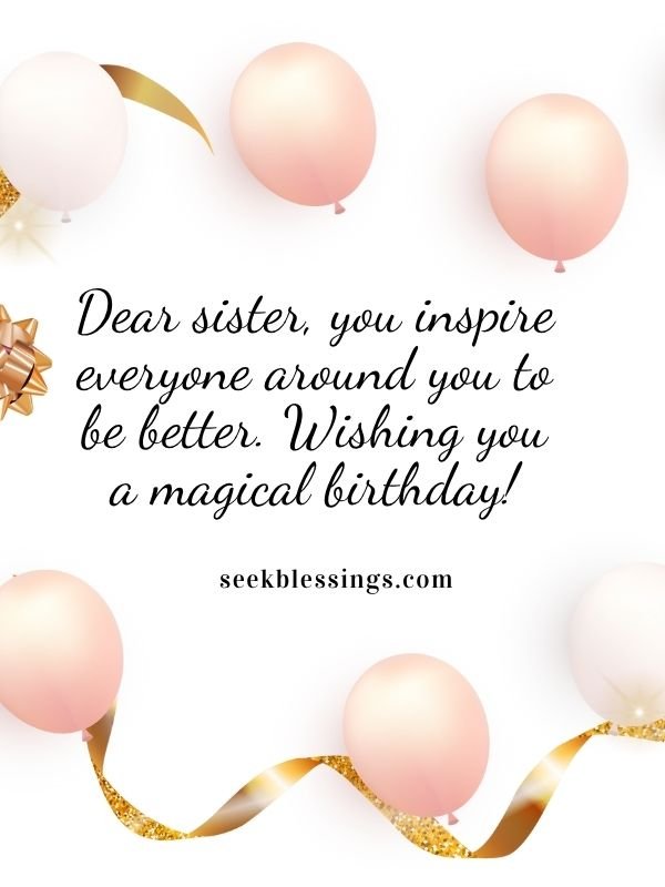 Inspirational Birthday Quotes for Sister