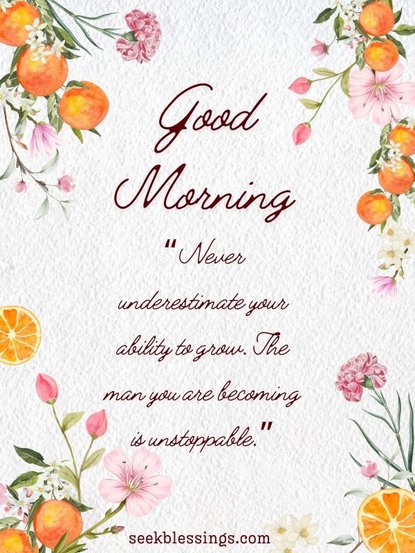 Inspirational Good Morning Quotes for Him