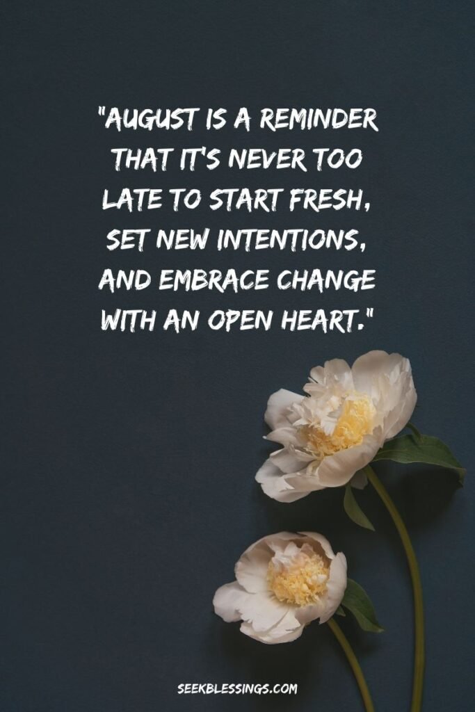 Motivational August Quotes