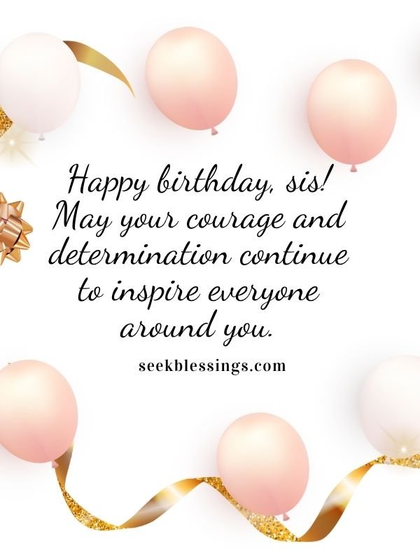 Motivational Birthday Quotes for Sister