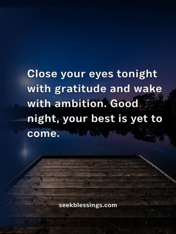 Motivational Good Night Quotes
