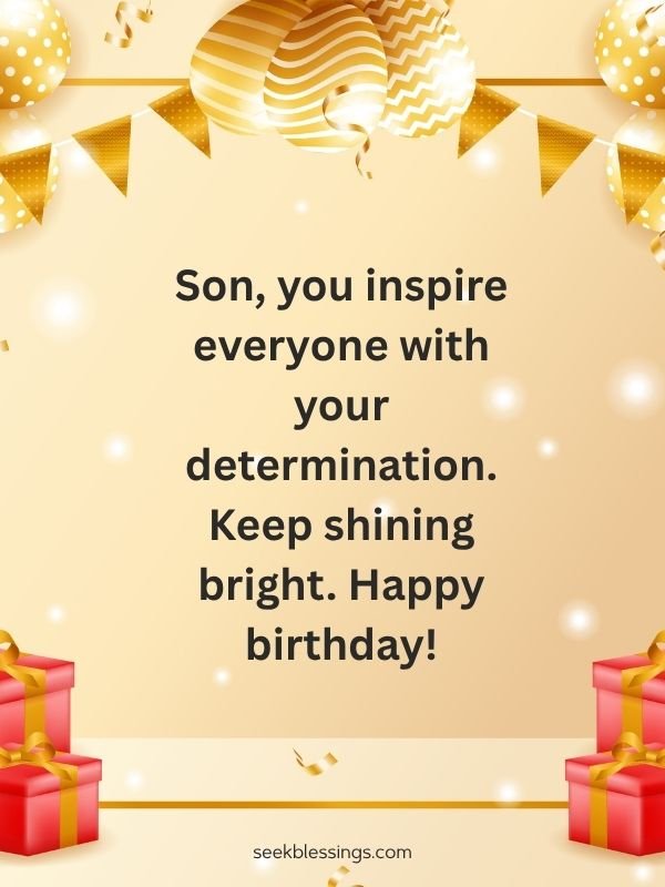 Motivational Happy Birthday Quotes for Son