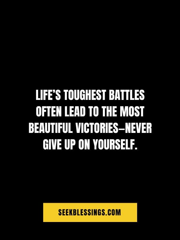 Never Give Up Quotes on Life Struggles