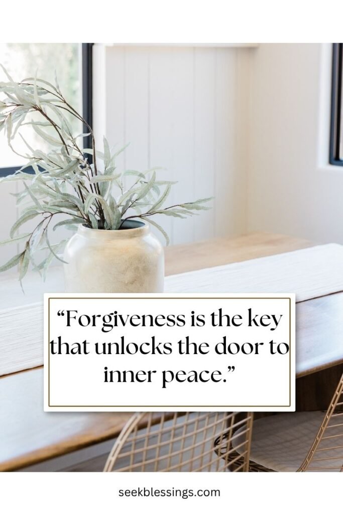 Peace Through Forgiveness