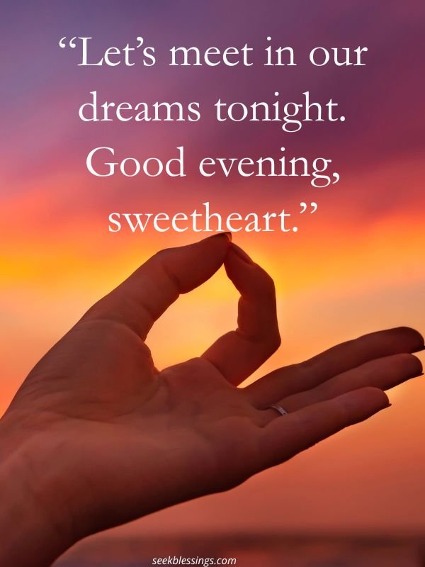 Romantic Good Evening Messages