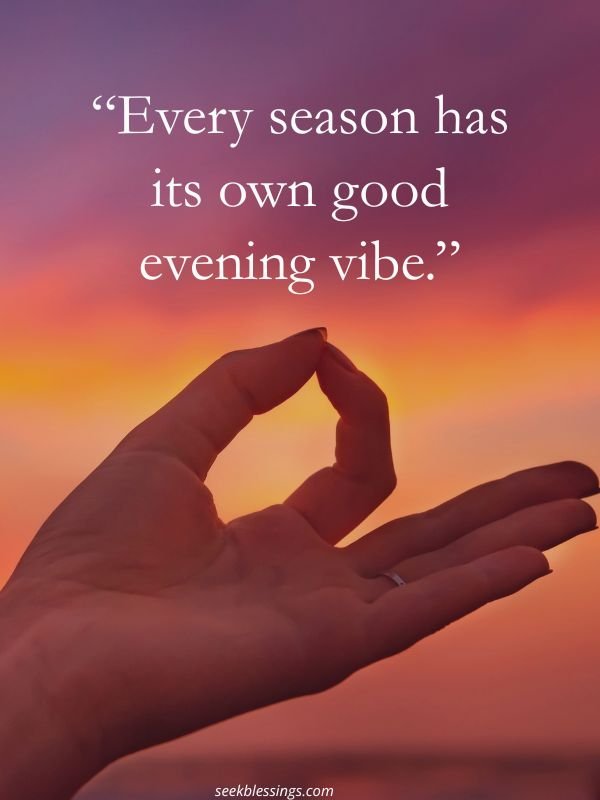 Seasonal Evening Phrases