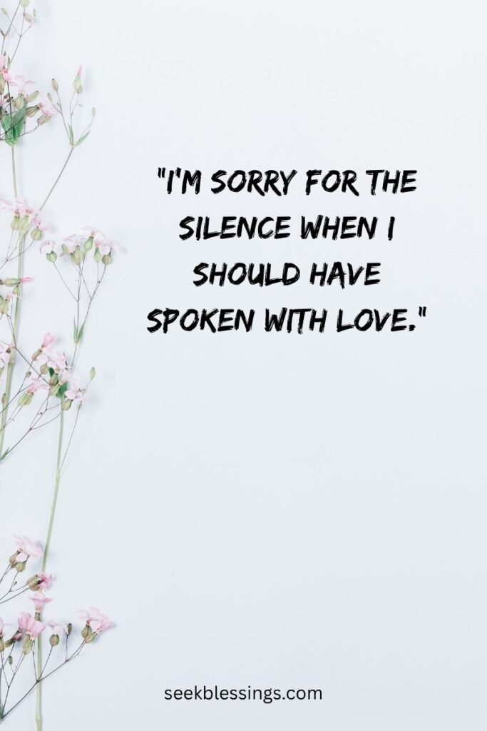 Short & Simple Sorry Quotes