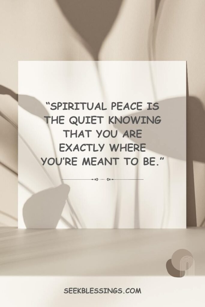 Spiritual Inner Peace Quotes