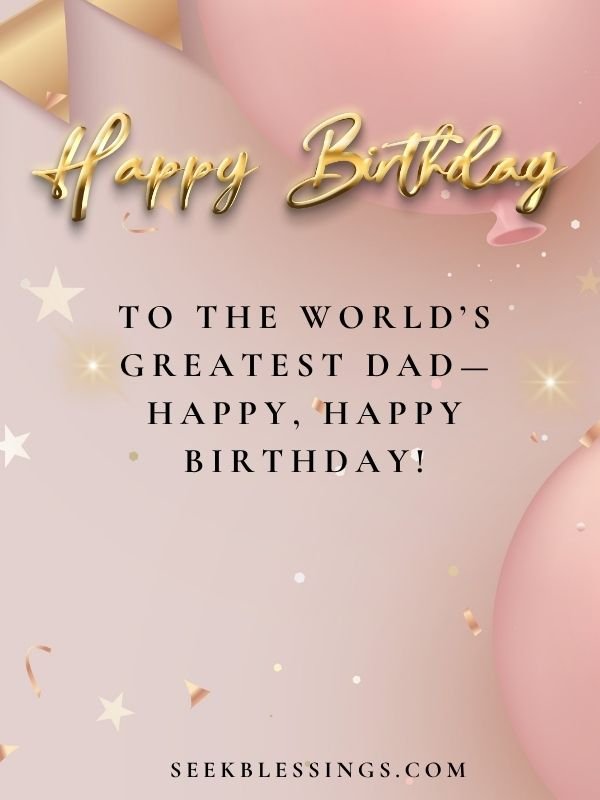 Sweet Birthday Messages for Dad