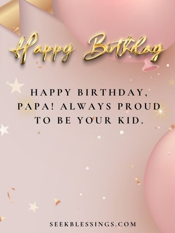 Sweet Birthday Messages for Dad