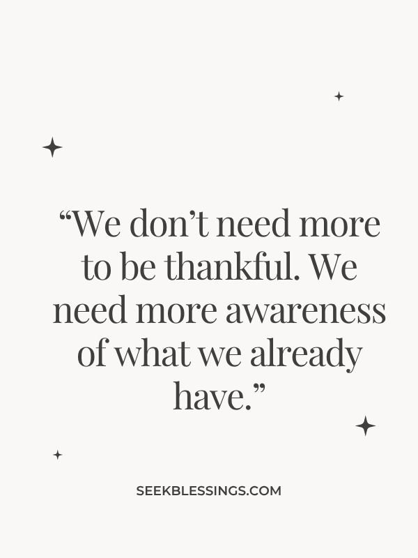 Thanksgiving Gratitude for Everyday Blessings