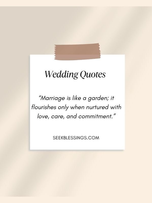 Wedding Quotes about Marriage 