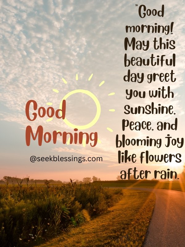  Beautiful Good Morning Blessings