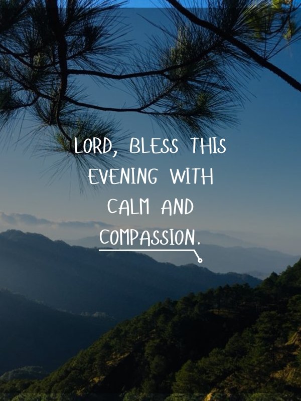 Good Evening Prayers and Spiritual Blessings